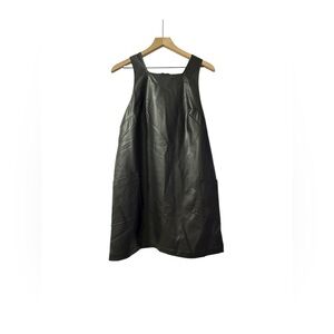 Maeve Sleeveless Faux Leather Shift Mini Dress — NWT